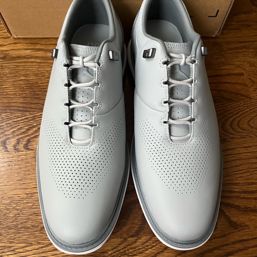 Nike Air Jordan ADG 4 Wolf Smoke Grey White Golf Shoes DM010-010 Sz Mens - Picture 5 of 8